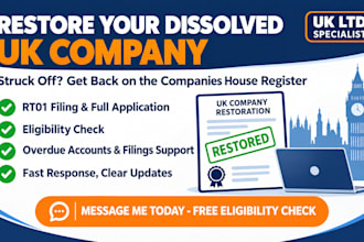 restore your dissolved UK ltd company at companies house