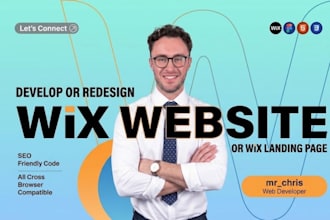 build or rebuild  custom html wix website design, wix studio mobile site builder