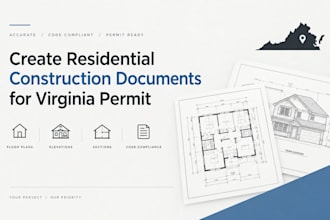create residential construction documents for virginia permit