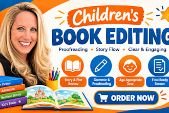 be your children book editor, edit kids story book and format kids picture book