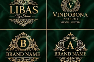 design creative gold logo with free copyright