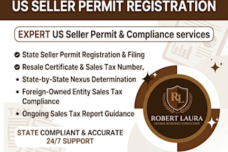 obtain seller permit resale certificate sales tax permit and us llc registration