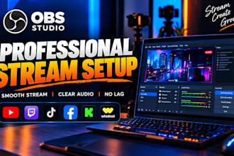 obs setup for broadcast ready streaming for creators