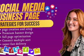create professional facebook and instagram business page setup, fb page setup