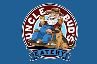 design fun sandwich pizza roll shop logo
