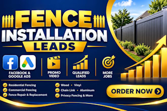 build targeted ads for fence installation and repair services