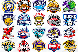 design a professional sports logo and brand identity for your team