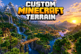 create custom minecraft terrain, landscapes, and survival worlds