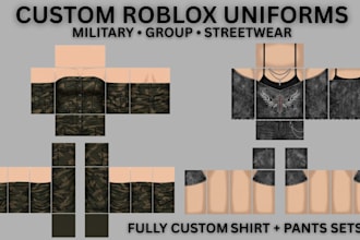 design custom roblox clothing, uniforms, jerseys and outfits
