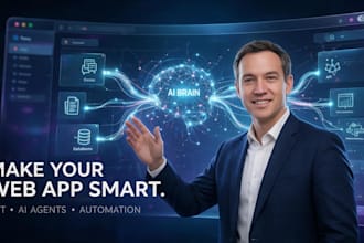develop custom web application, ai powered software for saas ai agents