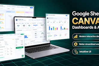 build a custom google sheets canvas dashboard or app