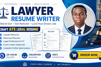 write a professional ats friendly resume for lawyers and legal profession
