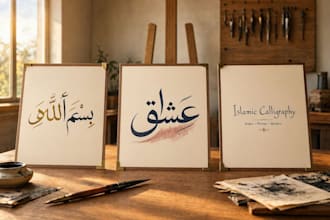 design professional islamic, arabic, or persian calligraphy