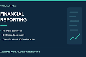 prepare financial statements and ifrs financial reports