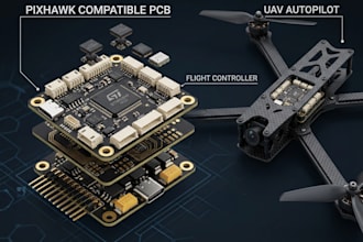 design custom pixhawk compatible pcb and uav autopilot hardware