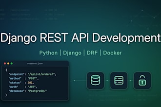 build a django rest API for your web or mobile app