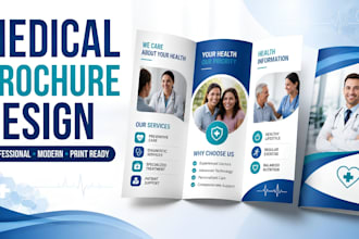 design a professional medical brochure for your healthcare business