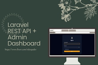 build a laravel rest API with filament admin dashboard