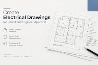 create electrical drawings for permit and engineer approval