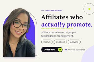 do campaign for affiliate recruitment, affiliate signup,manage affiliate program