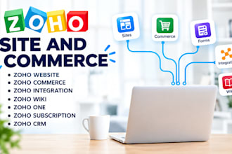 create a custom zoho website with forms and zoho custom code, custom CSS