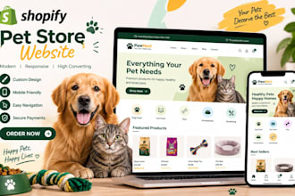 shopify branded dropshipping beauty pet store website design beauty cosmetics