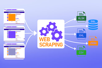 do web scraping, data extraction and data mining
