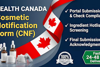 submit health canada cosmetic notification form cnf and check compliance