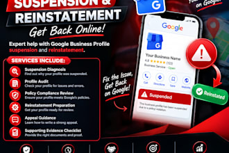 help with google business profile suspension and reinstatement