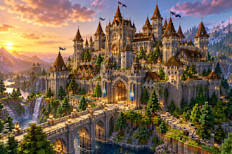 create custom minecraft builds, houses, castles and