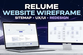create relume website sitemap and wireframe for your business