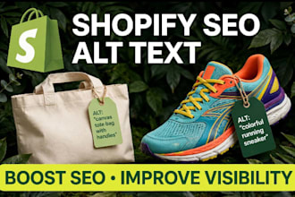 write SEO alt text for 10 shopify product images