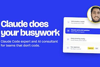 be your claude code expert and ai consultant to automate your business