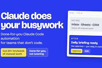 be your claude code expert and ai consultant to automate your business