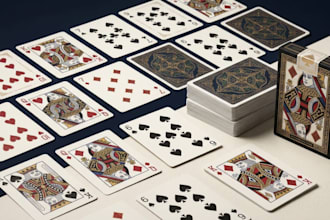 design custom playing card decks poker card tarot card tcg card art print ready