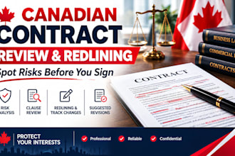 review and redline your contract under canadian law