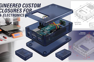 design custom 3d printable enclosures for arduino, pcb, and electronics