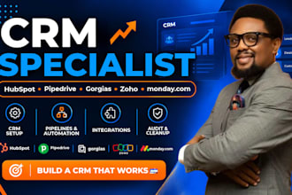 be hubspot crm pipedrive crm gorgias zoho crm monday expert crm setup