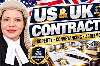 analyze US and UK contracts documents, property agreements and conveyancing risk