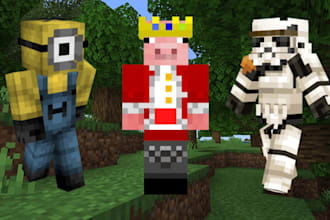 create a custom minecraft skin from your idea, reference or character