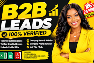 create niche targeted email list, b2b leads for email marketing