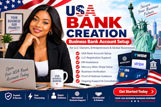 open US business bank for any country, USA physical address and proof of address
