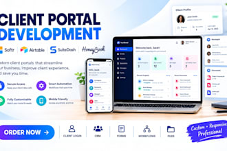 build client portal using softr, airtable client portal, suitedash and honeybook