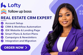 setup real estate crm, boldtrail,kvcore for lead follow up boss