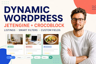 build dynamic wordpress website with jetengine and crocoblock