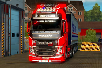 create custom 3d quality ets 2 and ats skin and trucks, ets trailer