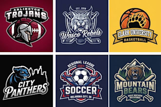 design a professional football baseball basketball or sports mascot logo
