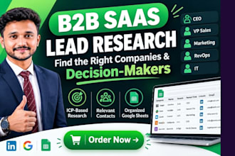 find b2b saas leads and decision makers