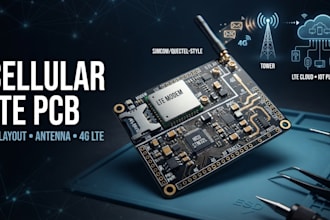 design cellular lte pcb, rf layout and antenna integration