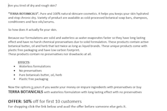 writes emails and sales page copy